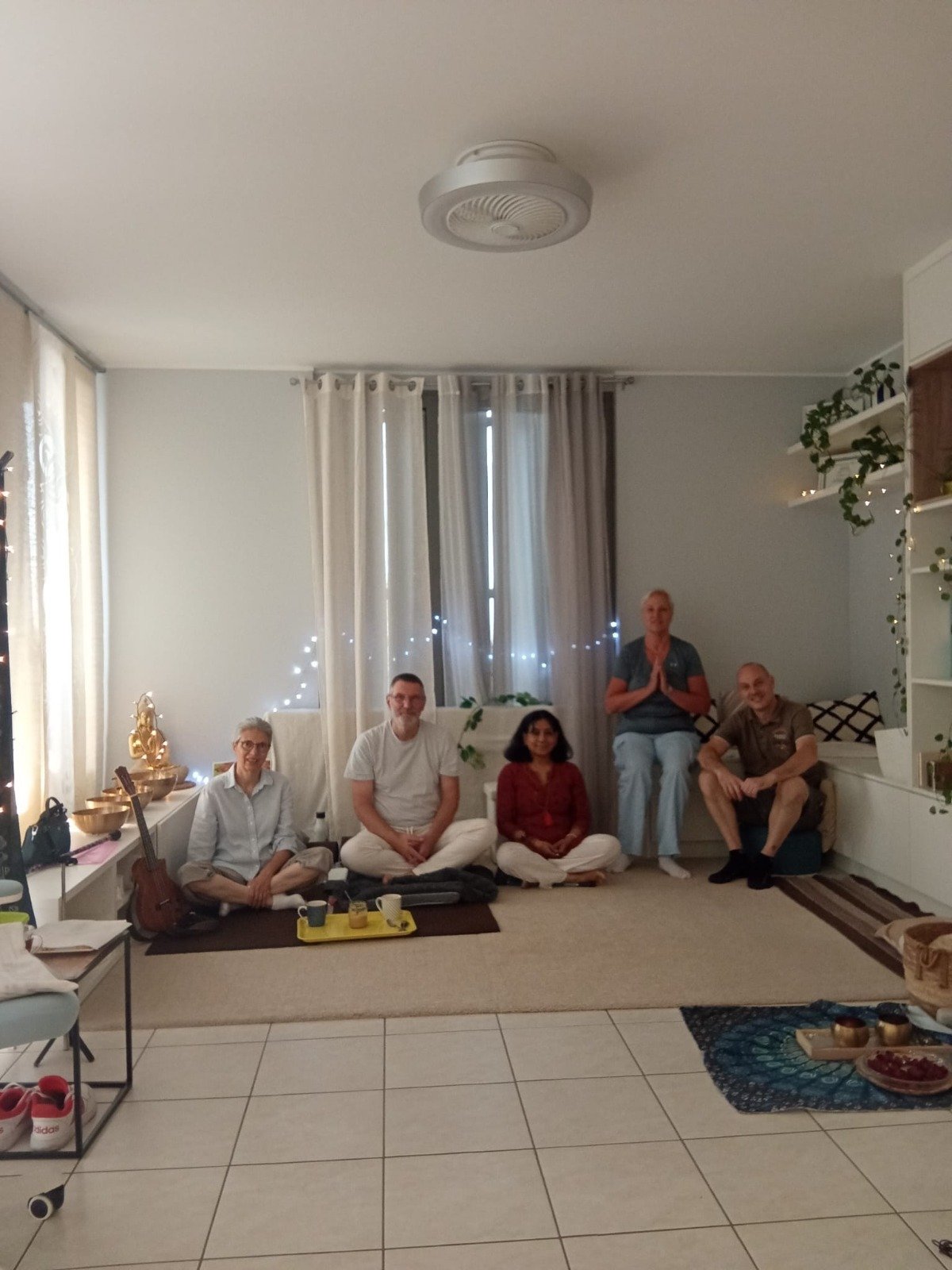 Guided meditation session
